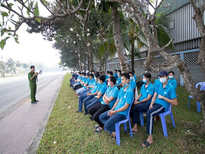 Hoạt động diễn tập PCCC công ty Lương Quới