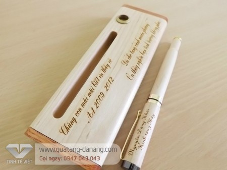 Hộp bút gỗ - TTV 001 - Quà Tặng Tinh Tế Việt - Công Ty TNHH Tinh Tế Việt