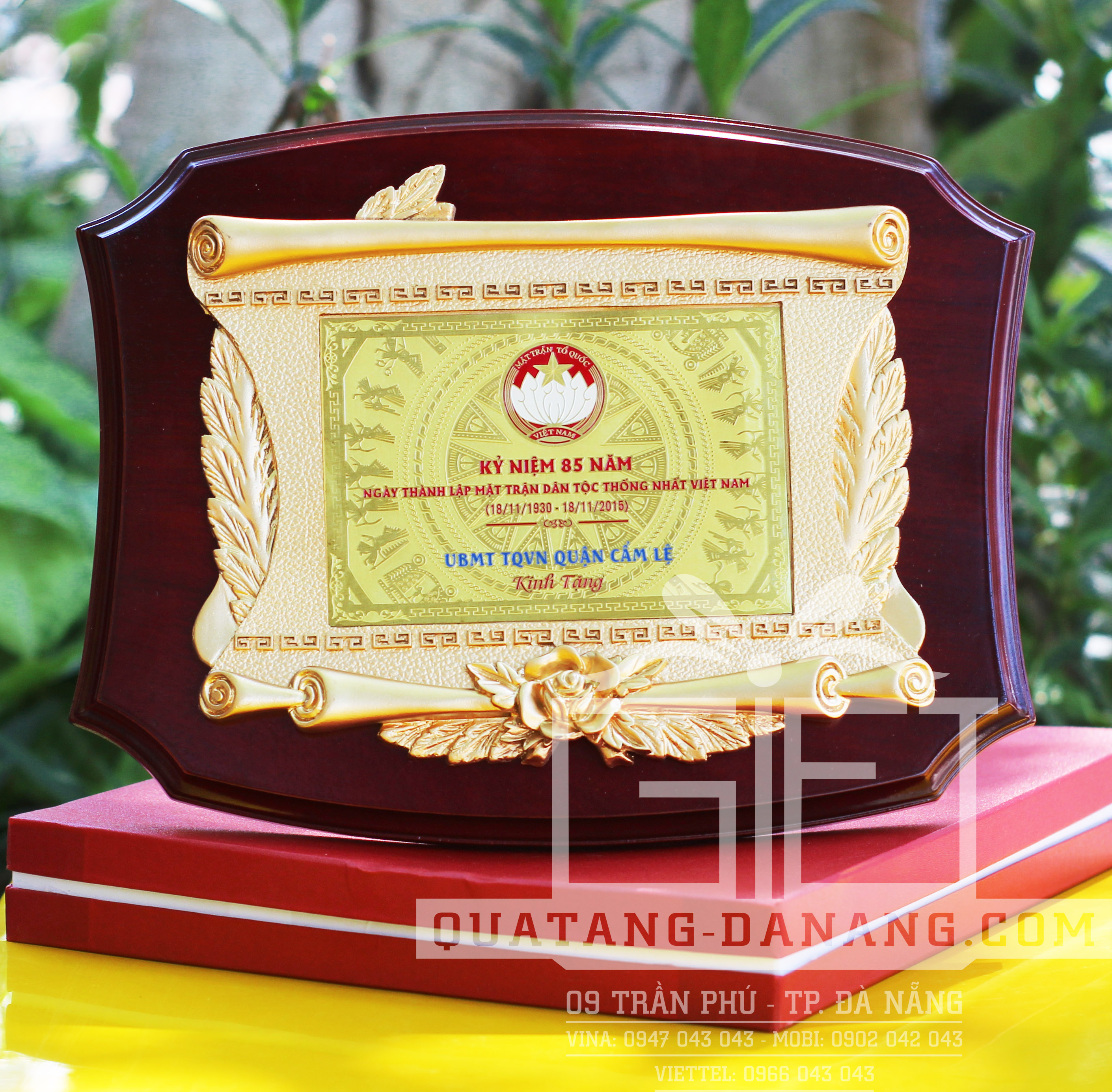 Kỷ niệm chương gỗ đồng - TTV 0021 - Quà Tặng Tinh Tế Việt - Công Ty TNHH Tinh Tế Việt