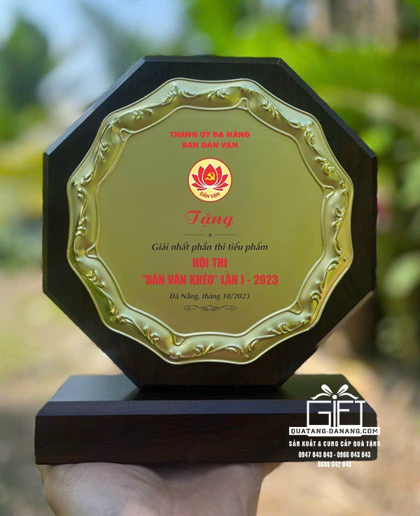 Kỷ niệm chương gỗ đồng - TTV 0023 - Quà Tặng Tinh Tế Việt - Công Ty TNHH Tinh Tế Việt