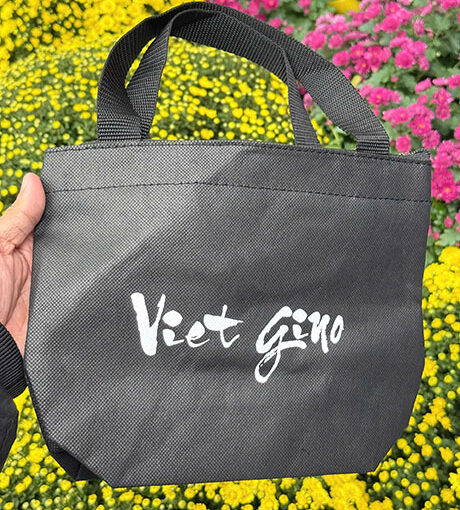 Túi vải không dệt có khóa kéo