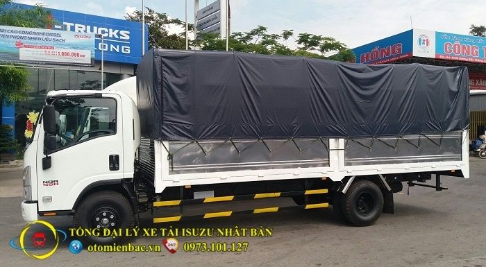 Xe tải ISUZU 5,7 tấn thùng bạt NQR75ME4