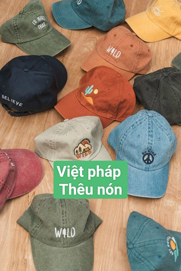 Thêu nón - Thêu Việt Pháp - Công Ty TNHH Thêu Việt Pháp