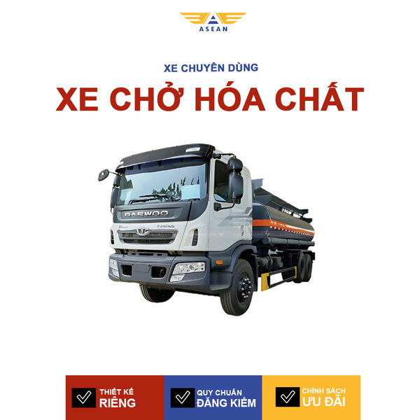 Xe chở hóa chất - Sơ Mi Rơ Moóc ASEAN- Công Ty Cổ Phần Kỹ Thuật Cơ Khí ASEAN