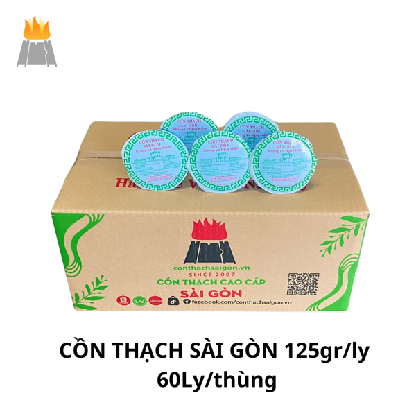 Cồn thạch Sài Gòn 125gr/ly - Cồn Hương Giang - Công Ty TNHH Công Nghệ Hương Giang