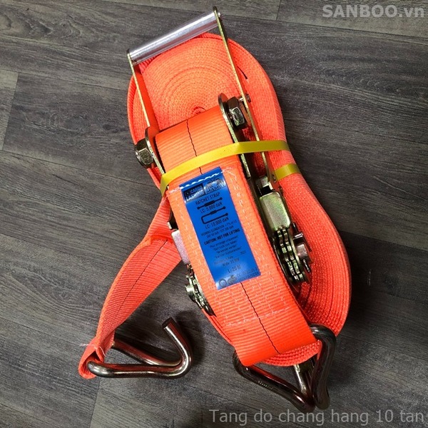 Dây cảo tăng đơ chằng hàng 10 tấn 7.5cm - Dây Cẩu Hàng, Dây Chằng Hàng Sanboo - Công Ty TNHH Sanboo Việt Nam