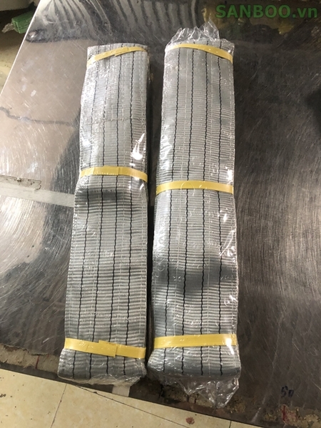 Dây cáp vải cẩu hàng 4 tấn 10cm - Hệ số an toàn 5:1 - Dây Cẩu Hàng, Dây Chằng Hàng Sanboo - Công Ty TNHH Sanboo Việt Nam