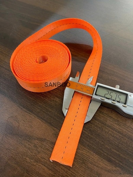 Dây đai vải cường lực polyester chằng buộc hàng 2.5cm 800kg - Dây Cẩu Hàng, Dây Chằng Hàng Sanboo - Công Ty TNHH Sanboo Việt Nam