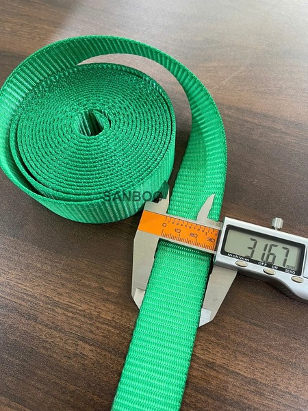 Dây đai vải polyester cường lực chằng hàng 3cm màu xanh - Dây Cẩu Hàng, Dây Chằng Hàng Sanboo - Công Ty TNHH Sanboo Việt Nam