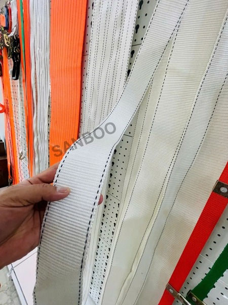Dây đai polyester 5cm 6 tấn - Dây Cẩu Hàng, Dây Chằng Hàng Sanboo - Công Ty TNHH Sanboo Việt Nam