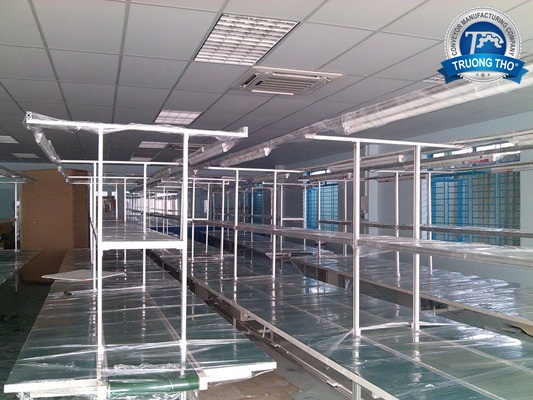 Dự án băng tải PVC khung nhôm