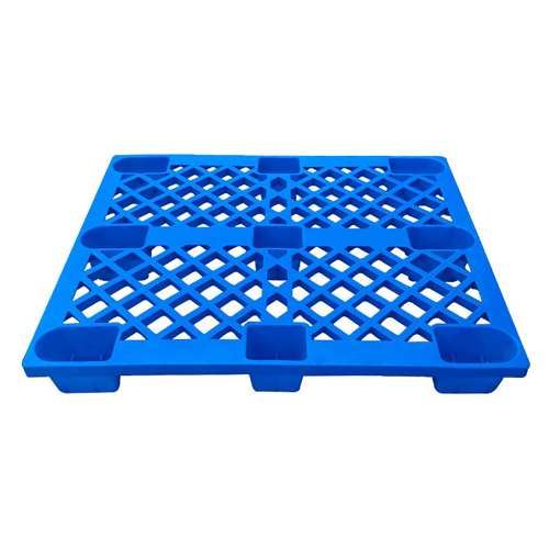 Pallet nhựa chân cốc màu xanh dương