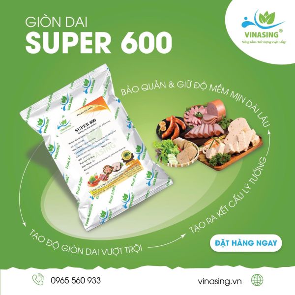 Phụ gia giòn dai Super 600
