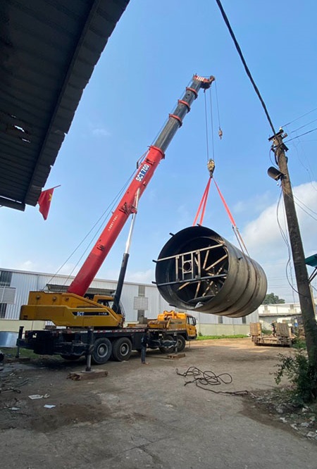 Vận chuyển, thi công lắp đặt bồn bể công nghiệp