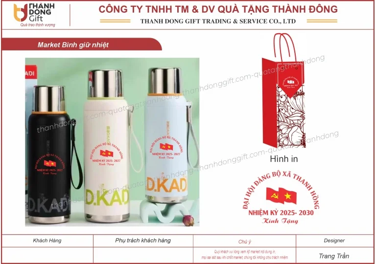 Bình giữ nhiệt nhiều mẫu mã - Quà Tặng Doanh Nghiệp, Quà Tặng Đại Hội - Công Ty TNHH Thương Mại Và Dịch Vụ Quà Tặng Thành Đông