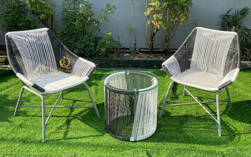 Bàn ghế mây nhựa - Bàn Ghế Nhựa Giả Mây Quang Đông - Công Ty TNHH Nội Thất Quang Đông