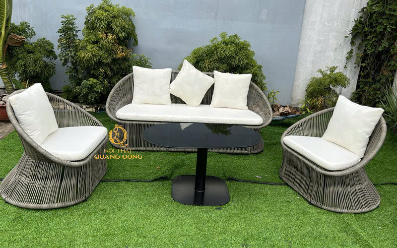 Bàn ghế mây nhựa - Bàn Ghế Nhựa Giả Mây Quang Đông - Công Ty TNHH Nội Thất Quang Đông