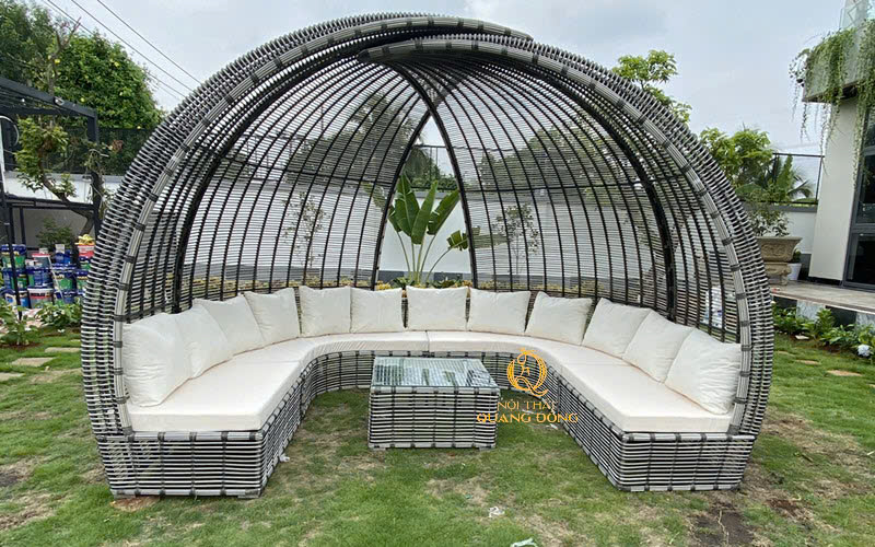 Ghế sofa mây nhựa - Bàn Ghế Nhựa Giả Mây Quang Đông - Công Ty TNHH Nội Thất Quang Đông