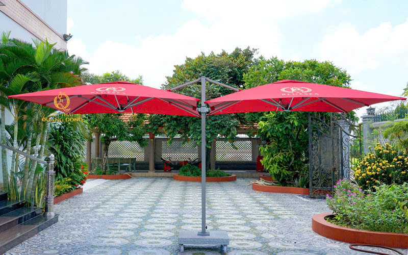 Ô dù che nắng - Bàn Ghế Nhựa Giả Mây Quang Đông - Công Ty TNHH Nội Thất Quang Đông