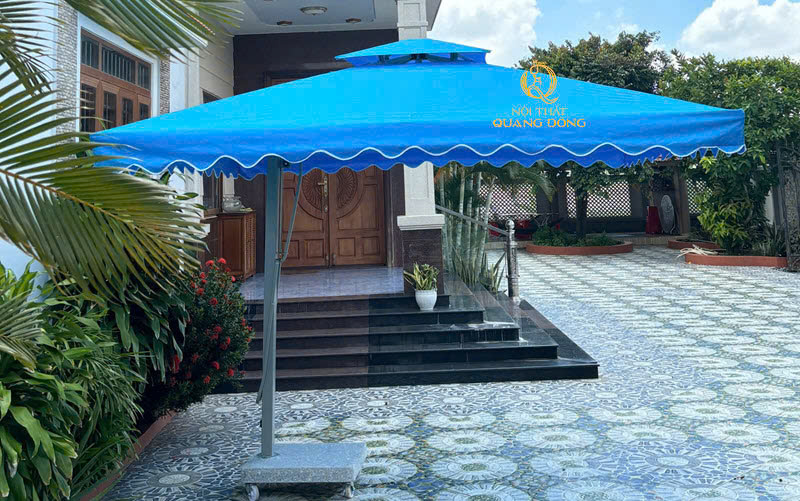 Ô dù che nắng - Bàn Ghế Nhựa Giả Mây Quang Đông - Công Ty TNHH Nội Thất Quang Đông