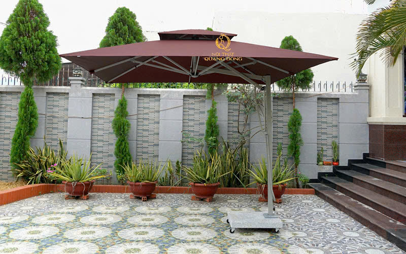 Ô dù che nắng - Bàn Ghế Nhựa Giả Mây Quang Đông - Công Ty TNHH Nội Thất Quang Đông