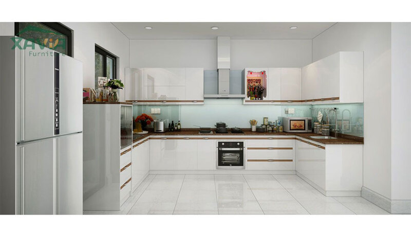 Tủ bếp Acrylic - Gia Công Gỗ Việt Hưng - Công Ty Cổ Phần Đầu Tư Công Nghệ Phát Triển Việt Hưng