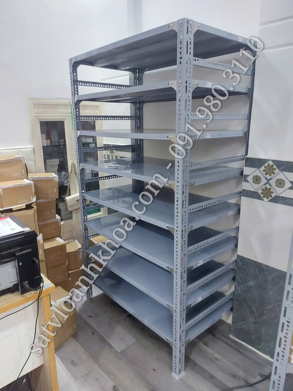 Kệ sắt V lỗ - Sắt V Lỗ Anh Khoa