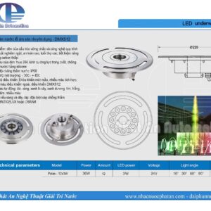 Đèn LED âm nước DMX512 - Công Ty Cổ Phần Xây Dựng Thương Mại Và Dịch Vụ Phát An