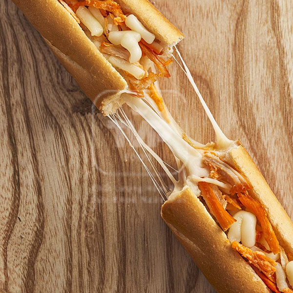 Bánh mì que gà xé phay pho mai tan chảy - TVP FOOD - Công Ty TNHH Sản Xuất Thương Mại Thực Phẩm Tân Vĩnh Phát