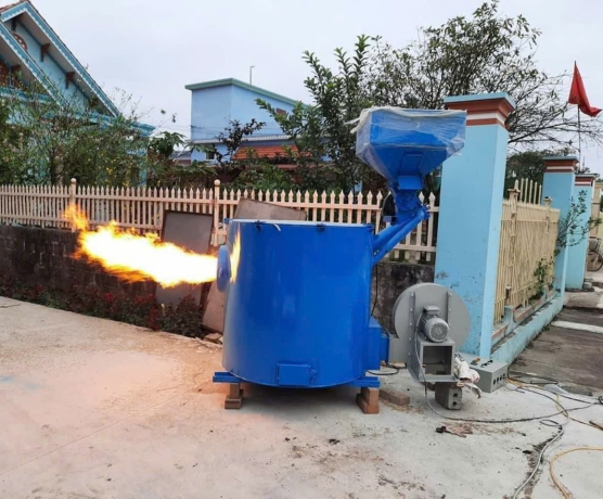 Lò đốt viên nén gỗ 100kg/giờ