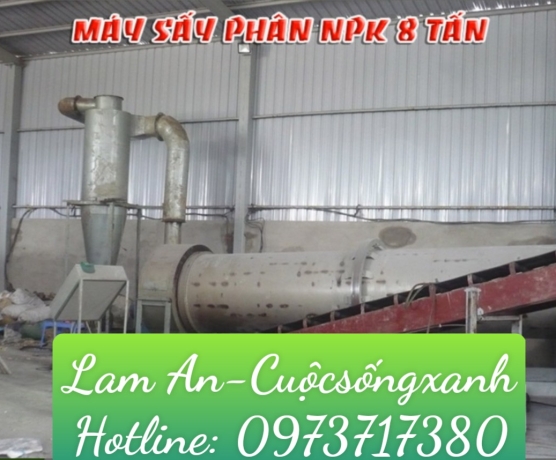 Máy sấy phân lân 8 tấn