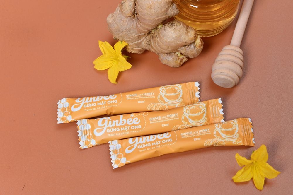 Gừng mật ong hộp 10 gói - Gừng Trí Đức - Công Ty TNHH Xuất Nhập Khẩu Trí Đức