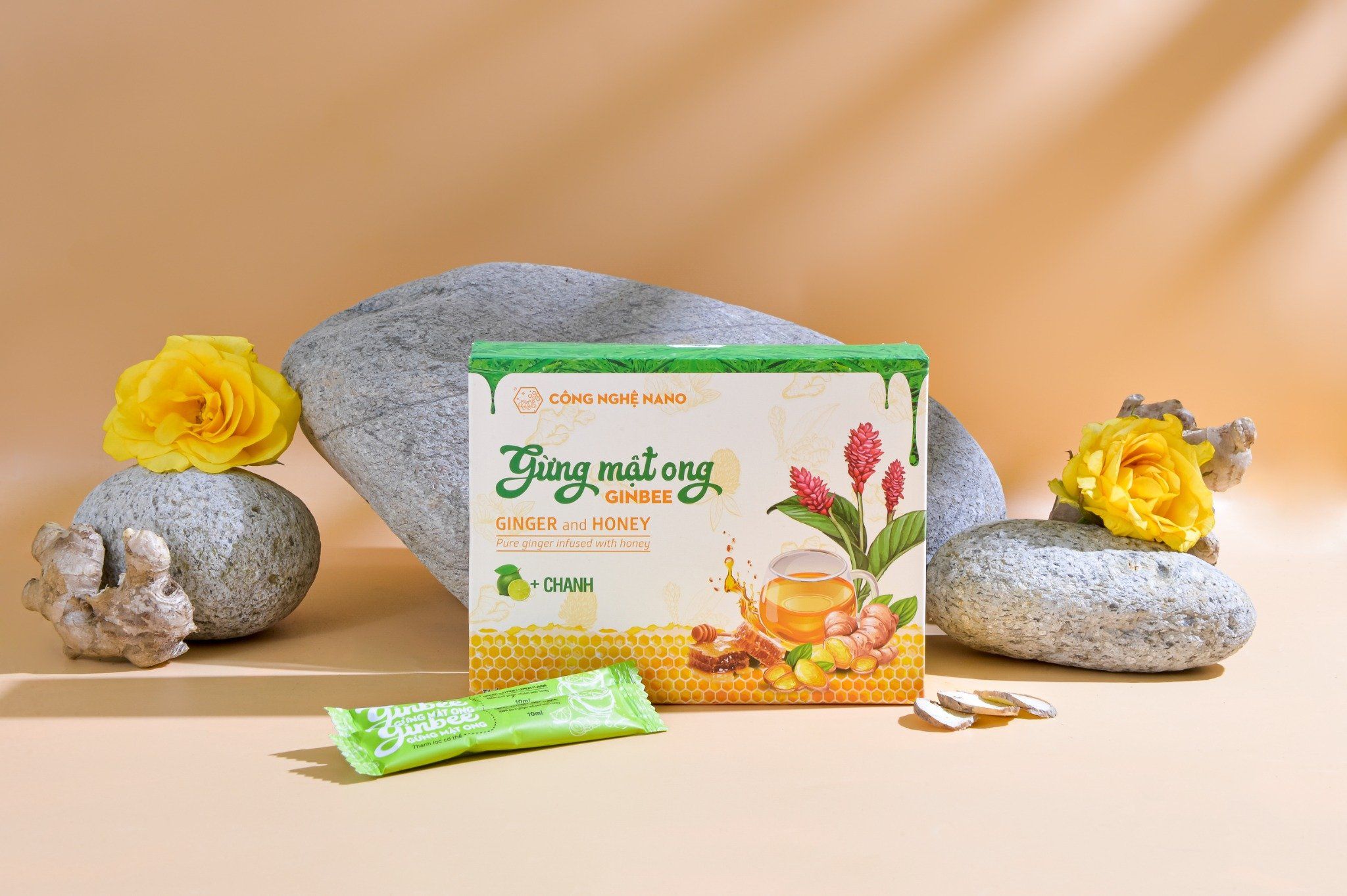 Gừng mật ong lên men Ginbee chanh - Gừng Trí Đức - Công Ty TNHH Xuất Nhập Khẩu Trí Đức