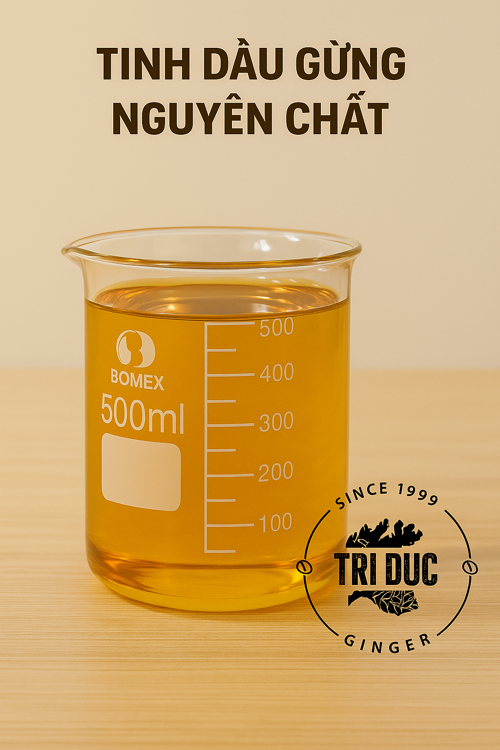 Tinh dầu gừng - Gừng Trí Đức - Công Ty TNHH Xuất Nhập Khẩu Trí Đức