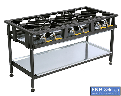Bếp đun 6 họng đặt so le - FNB Solutions - Công Ty TNHH Giải Pháp FNB