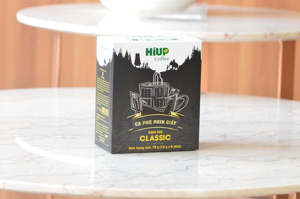 Cà phê phin giấy classic rang vừa (6 gói x 12g) - Hiup Coffee