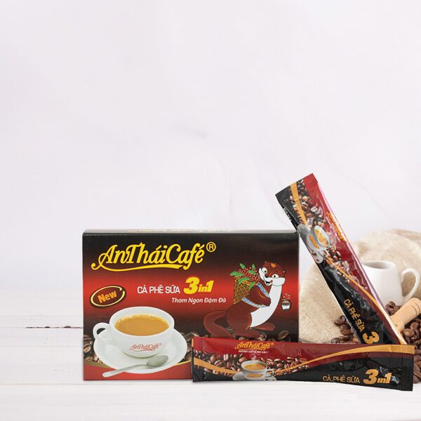 Cà phê sữa 3in1 (12 gói x 16g) - New - An Thái Café