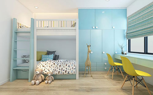 Thiết kế nội thất phòng ngủ cho bé - Công Ty TNHH Xây Dựng Dấu Ấn Việt