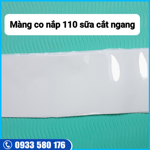 Màng co nắp 110 sữa cắt ngang