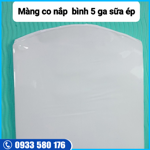 Màng co nắp bình 5 gallon sữa ép