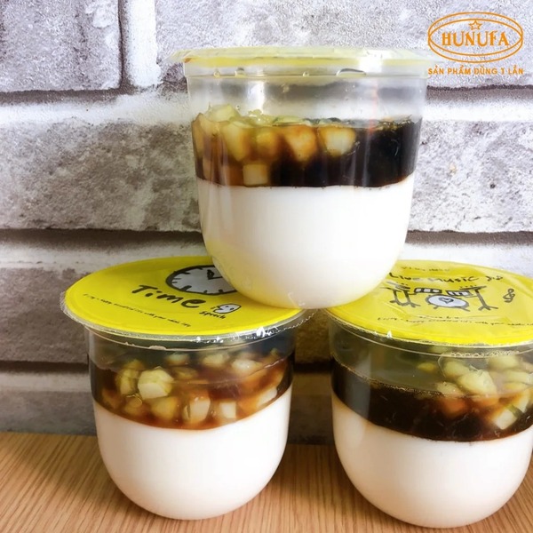 Cốc đựng tàu hũ trân châu đường đen - Bao Bì Thực Phẩm Dùng 1 Lần Hunufa - Công Ty TNHH Hunufa