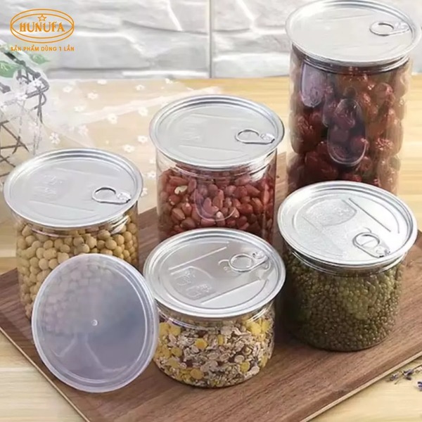 Hũ nhựa PET nắp nhôm xé - Bao Bì Thực Phẩm Dùng 1 Lần Hunufa - Công Ty TNHH Hunufa
