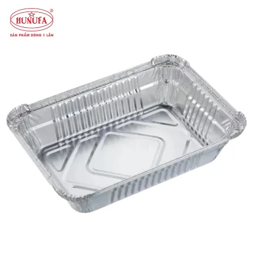 Khay nhôm chữ nhật - Bao Bì Thực Phẩm Dùng 1 Lần Hunufa - Công Ty TNHH Hunufa