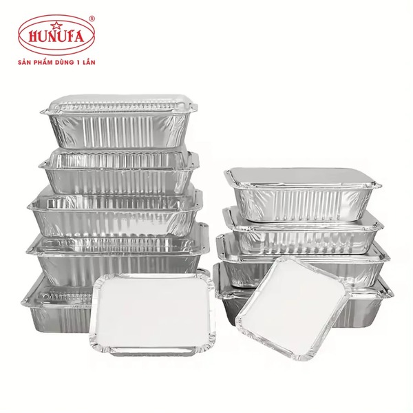 Khay nhôm đựng thực phẩm - Bao Bì Thực Phẩm Dùng 1 Lần Hunufa - Công Ty TNHH Hunufa