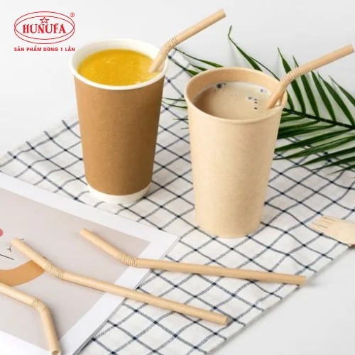 Ống hút giấy kraft - Bao Bì Thực Phẩm Dùng 1 Lần Hunufa - Công Ty TNHH Hunufa