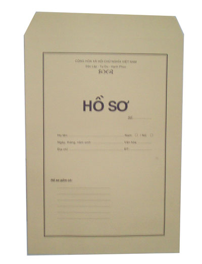 Bìa đựng hồ sơ giấy - Cơ Sở Sản Xuất và Thương Mại Thiết Bị Văn Phòng Phẩm Thái Phong
