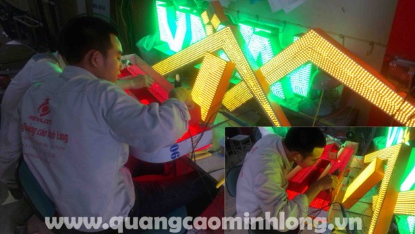 Thi công bảng biển đèn - Quảng Cáo Minh Long - Công Ty TNHH Quảng Cáo Và Trang Trí Nội Thất Minh Long