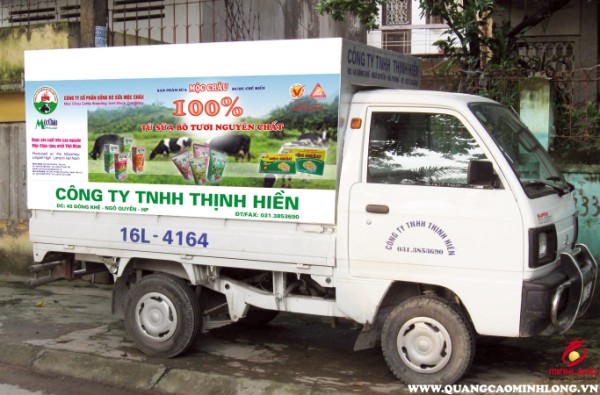 Biển quảng cáo trên xe - Quảng Cáo Minh Long - Công Ty TNHH Quảng Cáo Và Trang Trí Nội Thất Minh Long