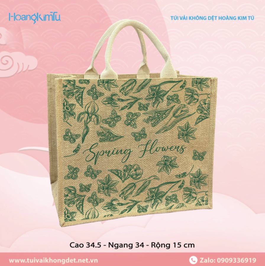 Túi sợi đay - Túi Vải Hoàng Kim Tú - Công Ty TNHH Sản Xuất Hoàng Kim Tú
