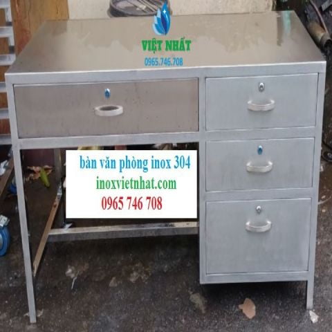 Bàn làm việc văn phòng inox 304